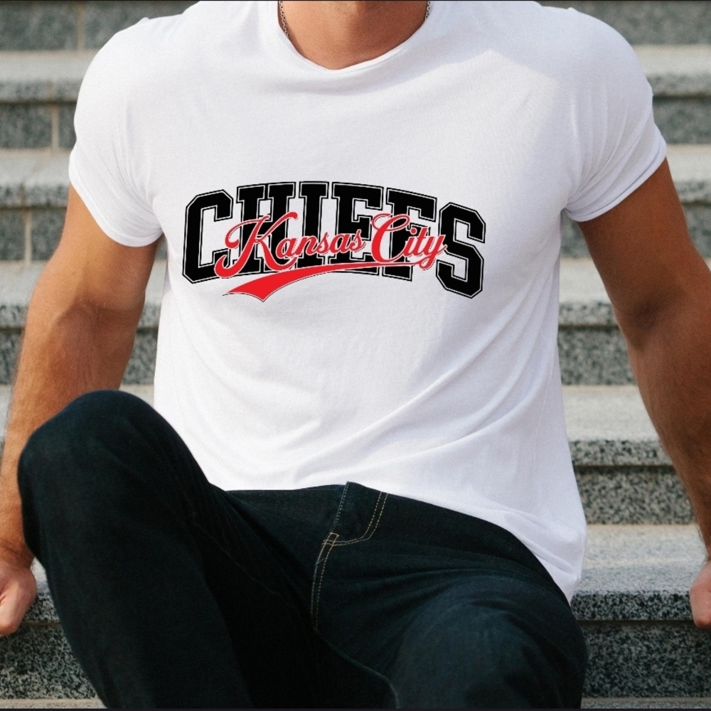 White Kansas City Chiefs Men's T-Shirt